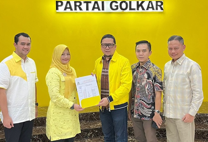 Sosok Ririn dan Wiriawan Resmi Dapat Rekom Dari DPP Partai Golkar untuk Pilkada Pringsewu